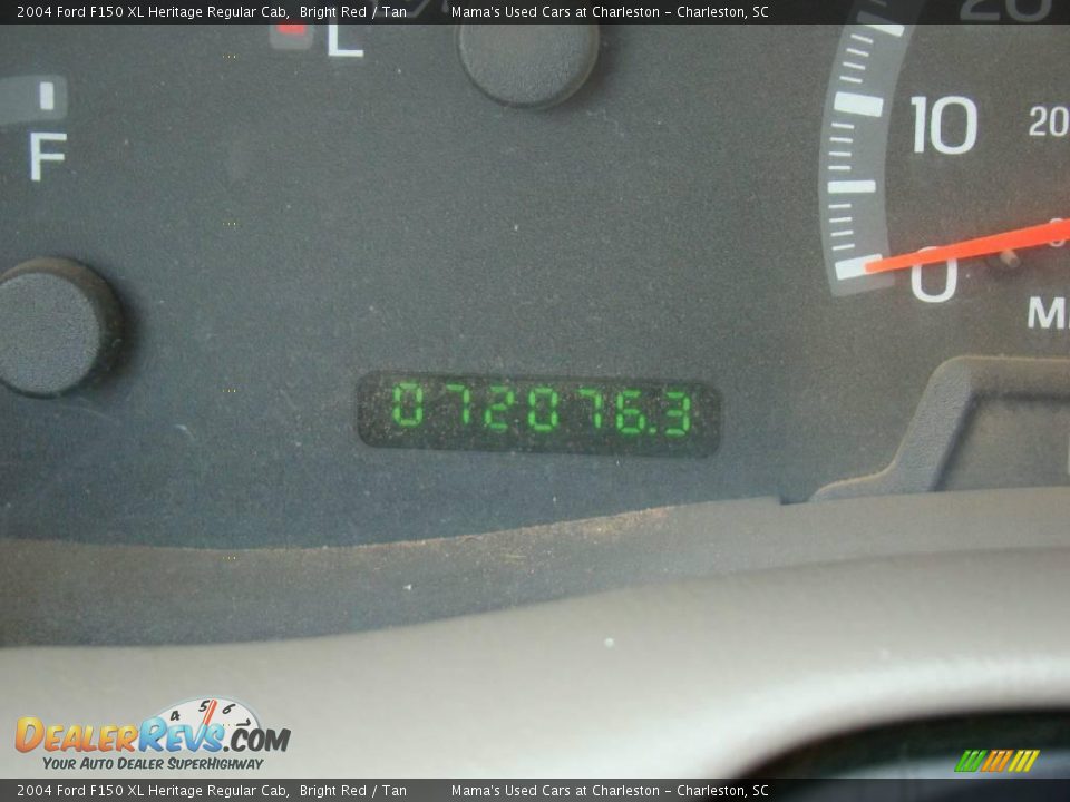 2004 Ford F150 XL Heritage Regular Cab Bright Red / Tan Photo #17