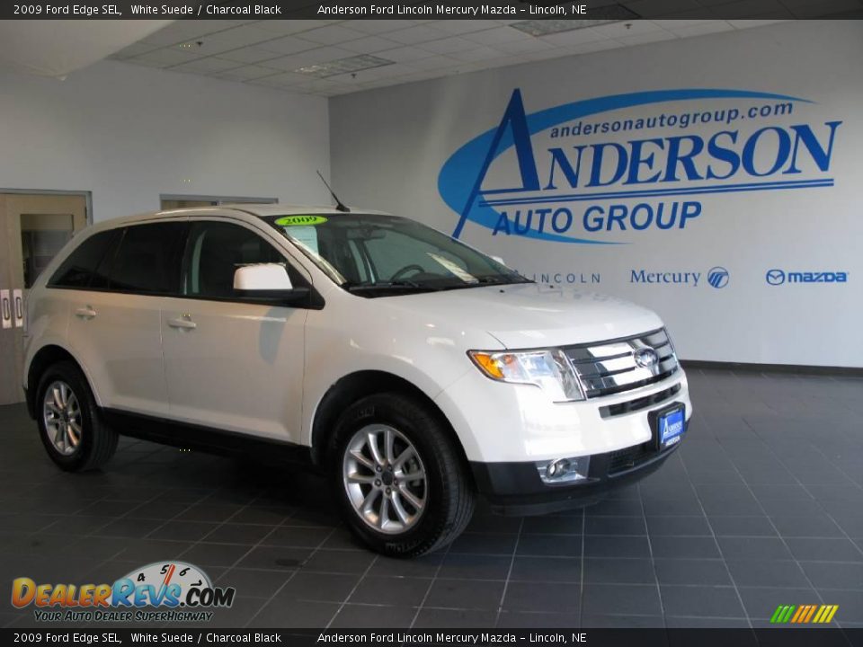 2009 Ford Edge SEL White Suede / Charcoal Black Photo #1