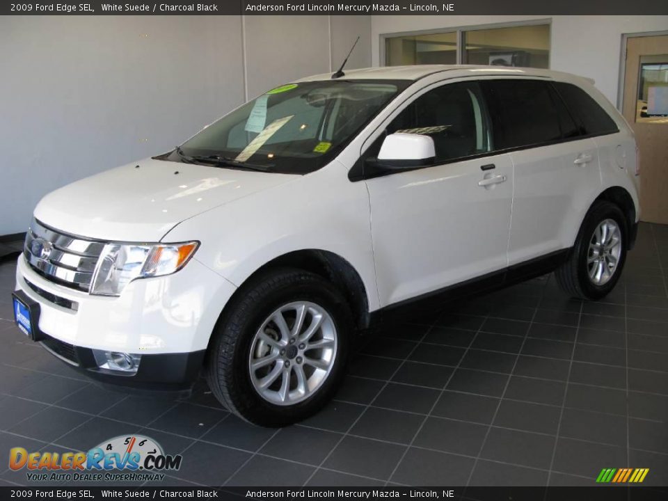 2009 Ford Edge SEL White Suede / Charcoal Black Photo #3