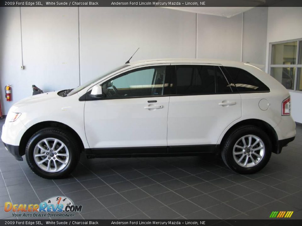 2009 Ford Edge SEL White Suede / Charcoal Black Photo #4