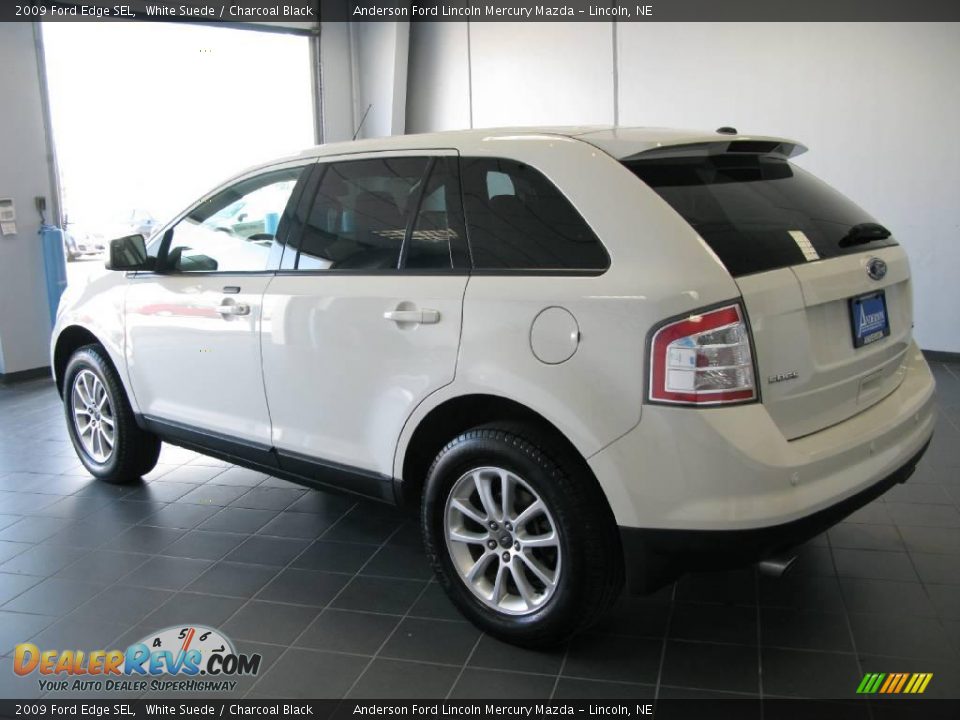 2009 Ford Edge SEL White Suede / Charcoal Black Photo #5