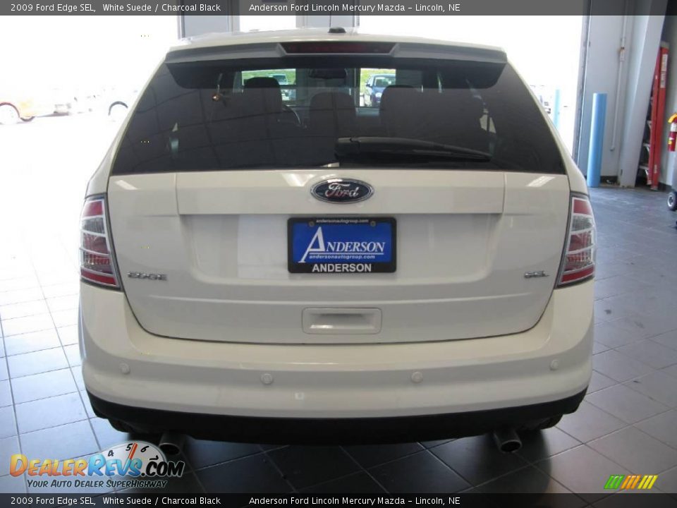 2009 Ford Edge SEL White Suede / Charcoal Black Photo #6