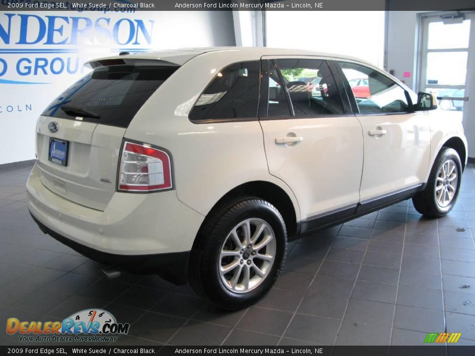 2009 Ford Edge SEL White Suede / Charcoal Black Photo #7
