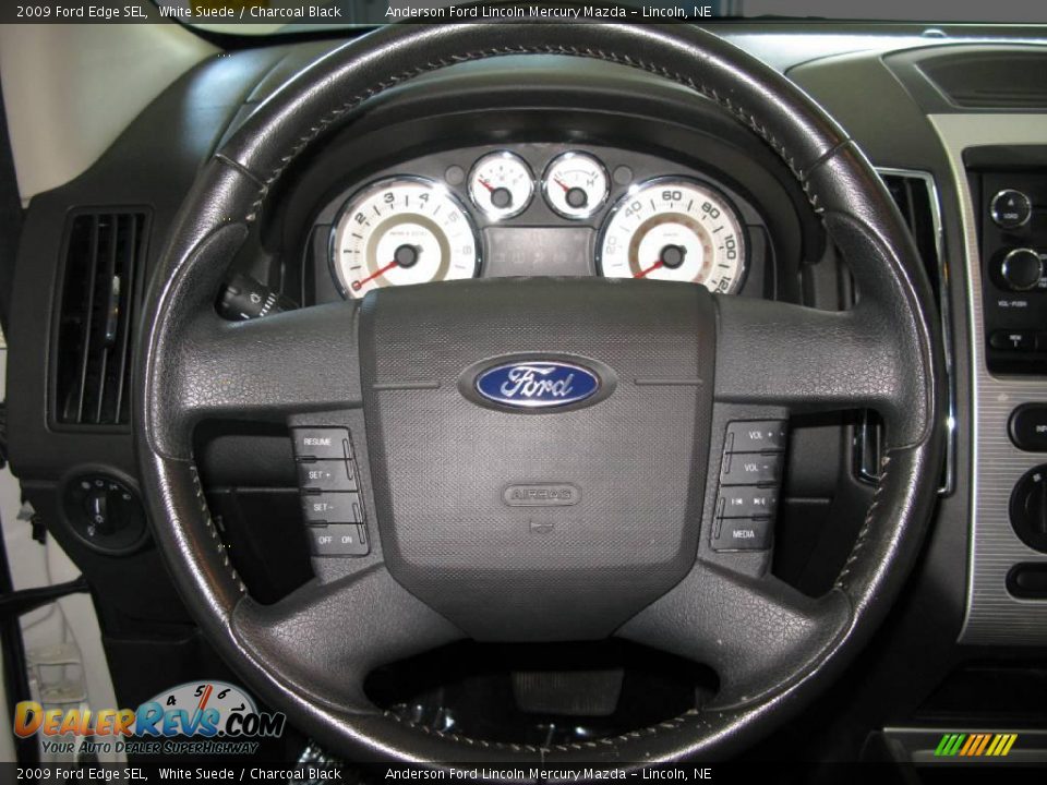 2009 Ford Edge SEL White Suede / Charcoal Black Photo #15