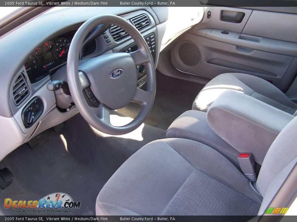 2005 Ford Taurus SE Vibrant White / Medium/Dark Flint Photo #6