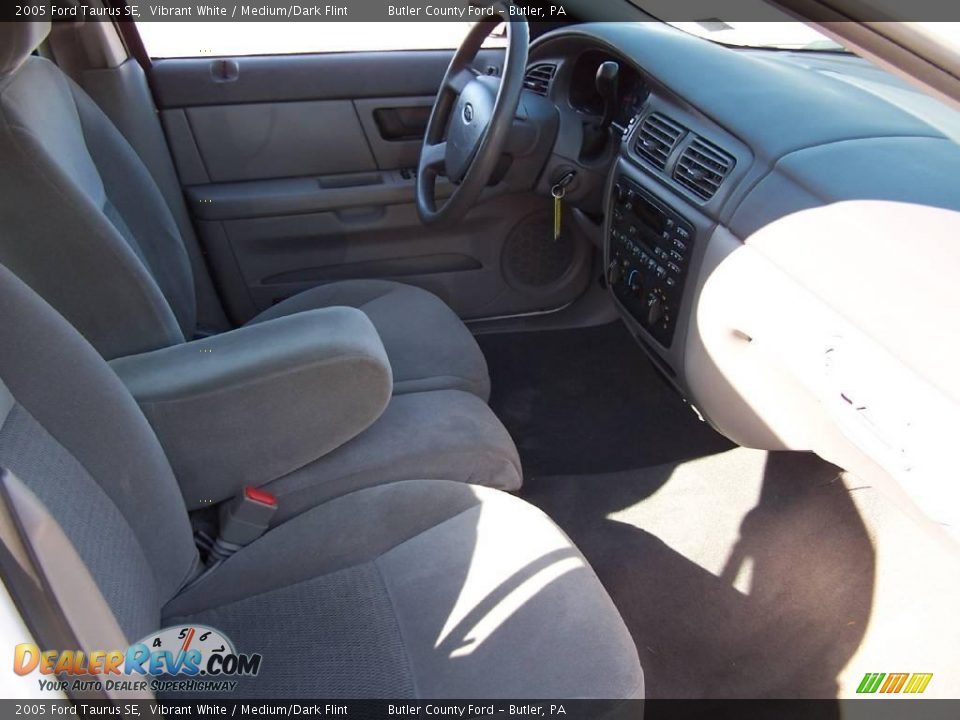 2005 Ford Taurus SE Vibrant White / Medium/Dark Flint Photo #9