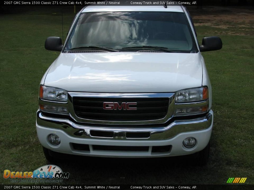 2007 GMC Sierra 1500 Classic Z71 Crew Cab 4x4 Summit White / Neutral Photo #3