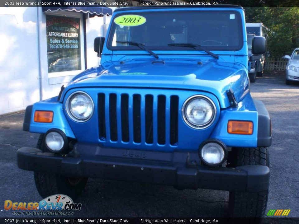 2003 Jeep Wrangler Sport 4x4 Intense Blue Pearl / Dark Slate Gray Photo #2