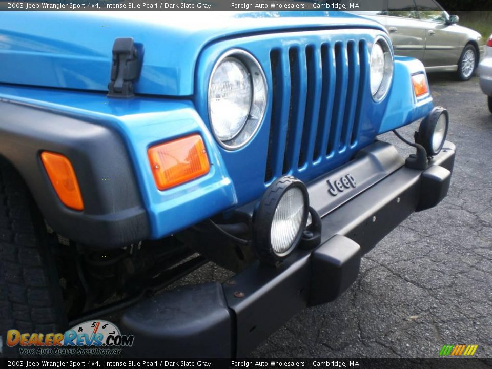 2003 Jeep Wrangler Sport 4x4 Intense Blue Pearl / Dark Slate Gray Photo #18