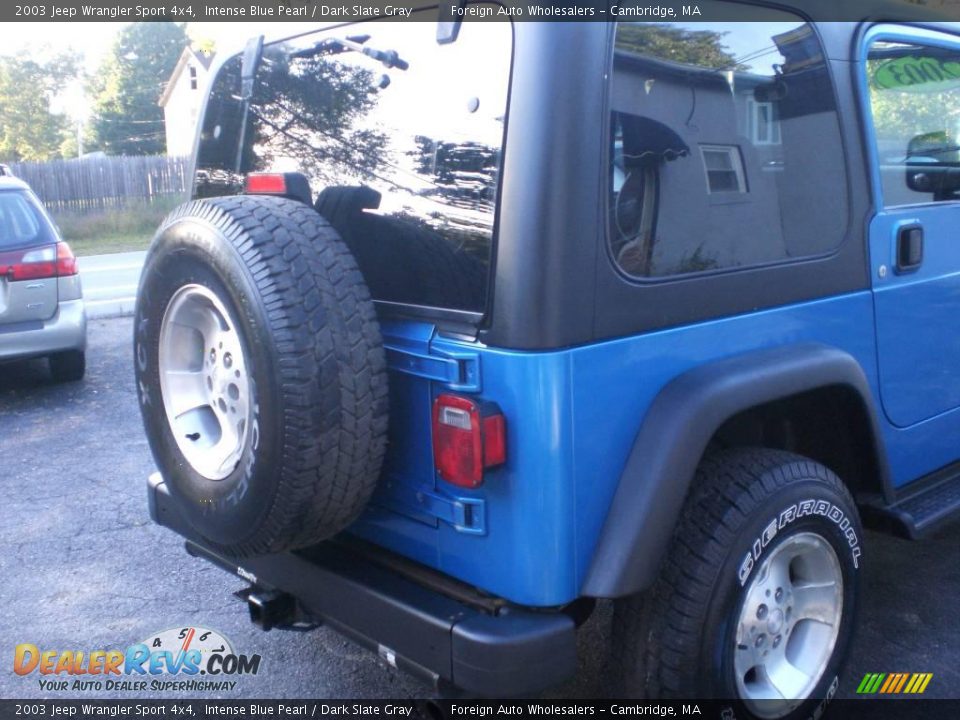 2003 Jeep Wrangler Sport 4x4 Intense Blue Pearl / Dark Slate Gray Photo #20