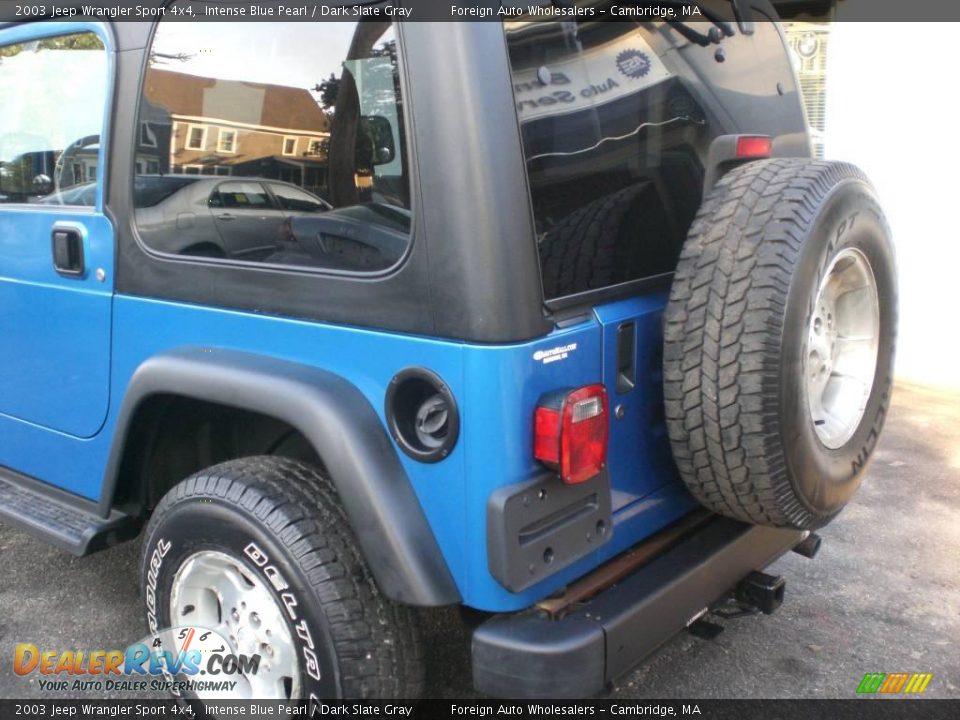 2003 Jeep Wrangler Sport 4x4 Intense Blue Pearl / Dark Slate Gray Photo #21