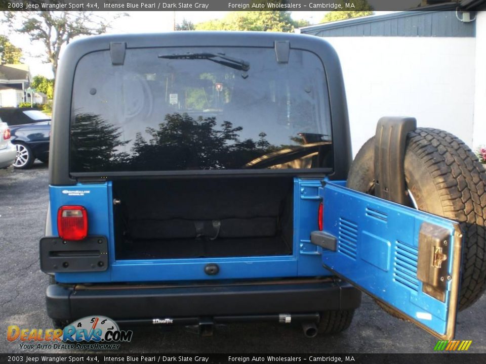 2003 Jeep Wrangler Sport 4x4 Intense Blue Pearl / Dark Slate Gray Photo #22