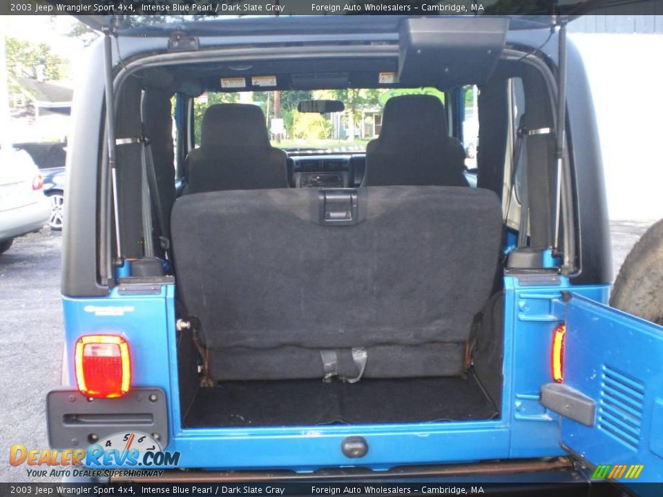 2003 Jeep Wrangler Sport 4x4 Intense Blue Pearl / Dark Slate Gray Photo #23