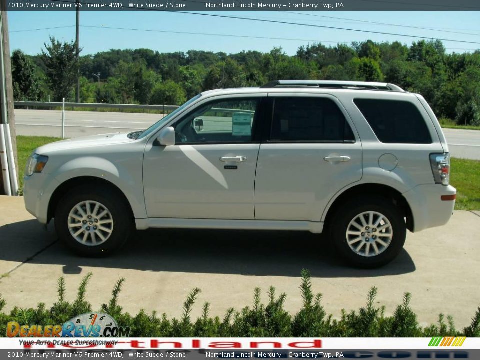 2010 Mercury Mariner V6 Premier 4WD White Suede / Stone Photo #5