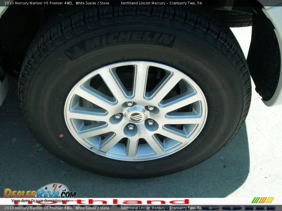 2010 Mercury Mariner V6 Premier 4WD White Suede / Stone Photo #12