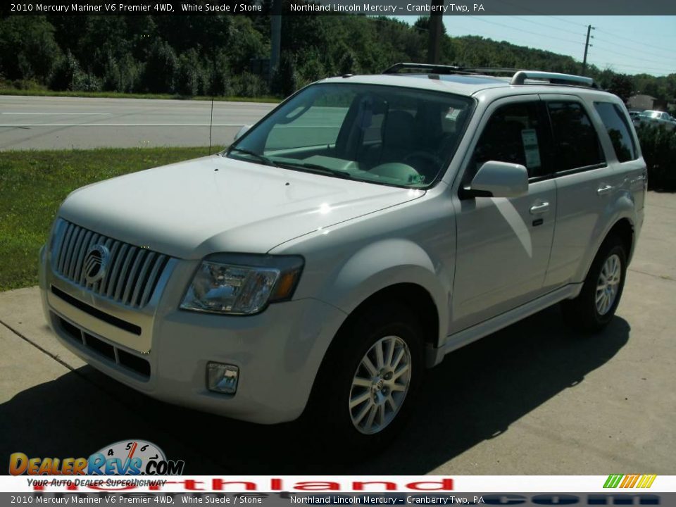 2010 Mercury Mariner V6 Premier 4WD White Suede / Stone Photo #13