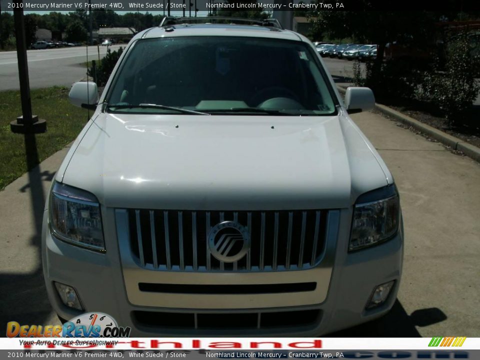 2010 Mercury Mariner V6 Premier 4WD White Suede / Stone Photo #14