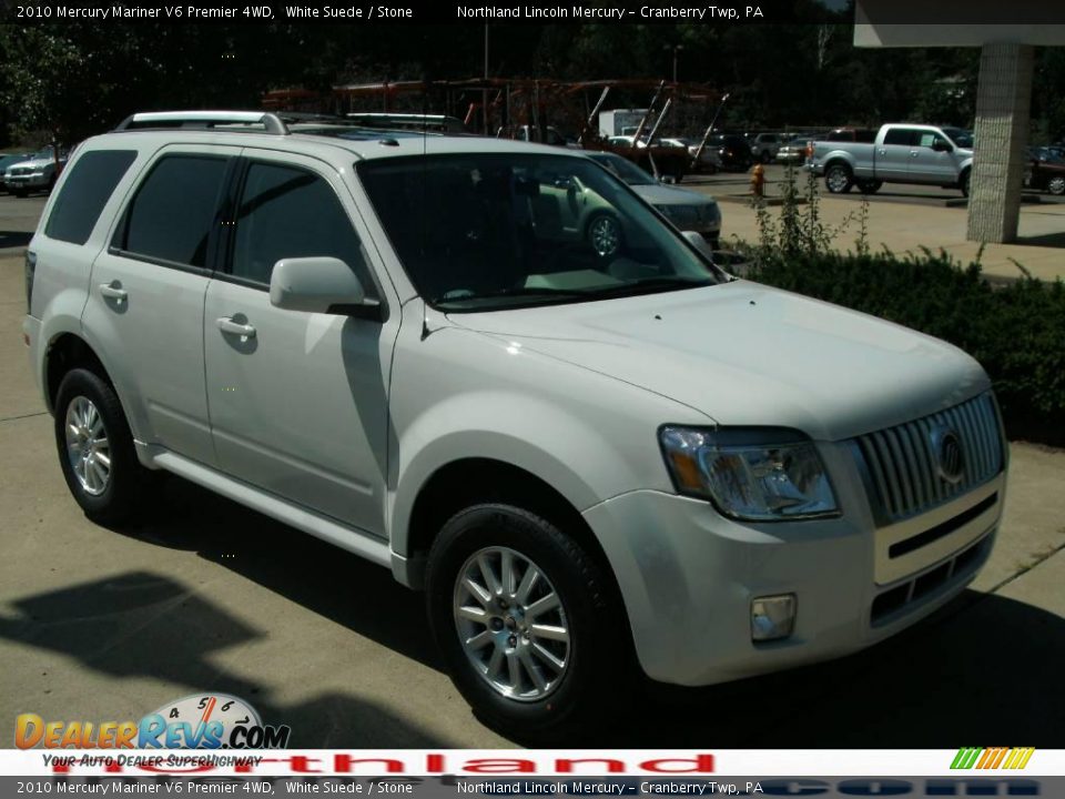 2010 Mercury Mariner V6 Premier 4WD White Suede / Stone Photo #15