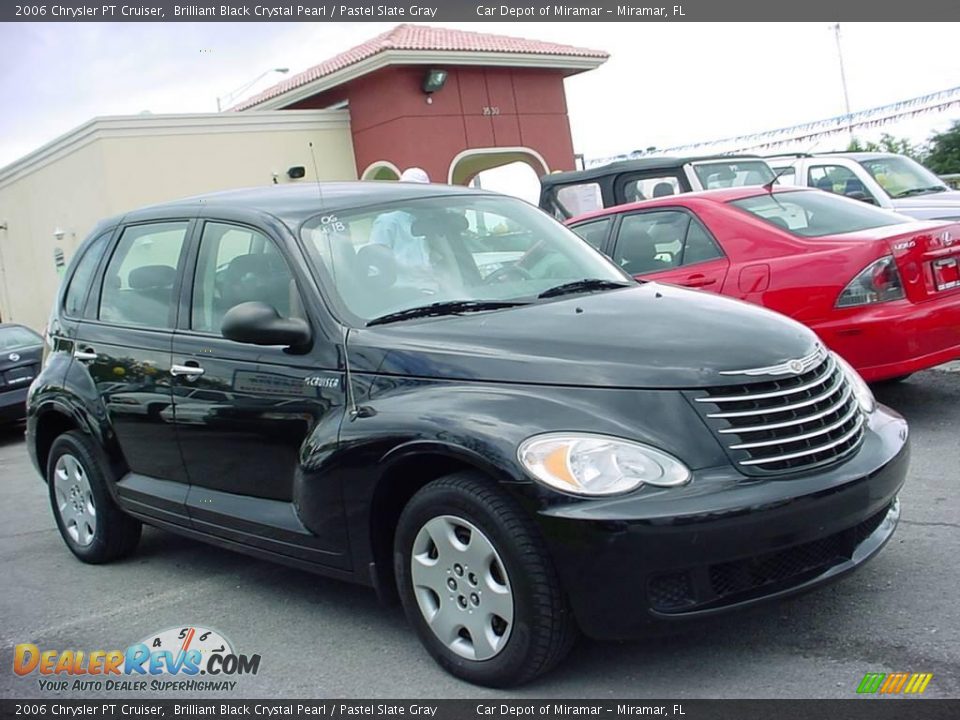 2006 Chrysler PT Cruiser Brilliant Black Crystal Pearl / Pastel Slate Gray Photo #1