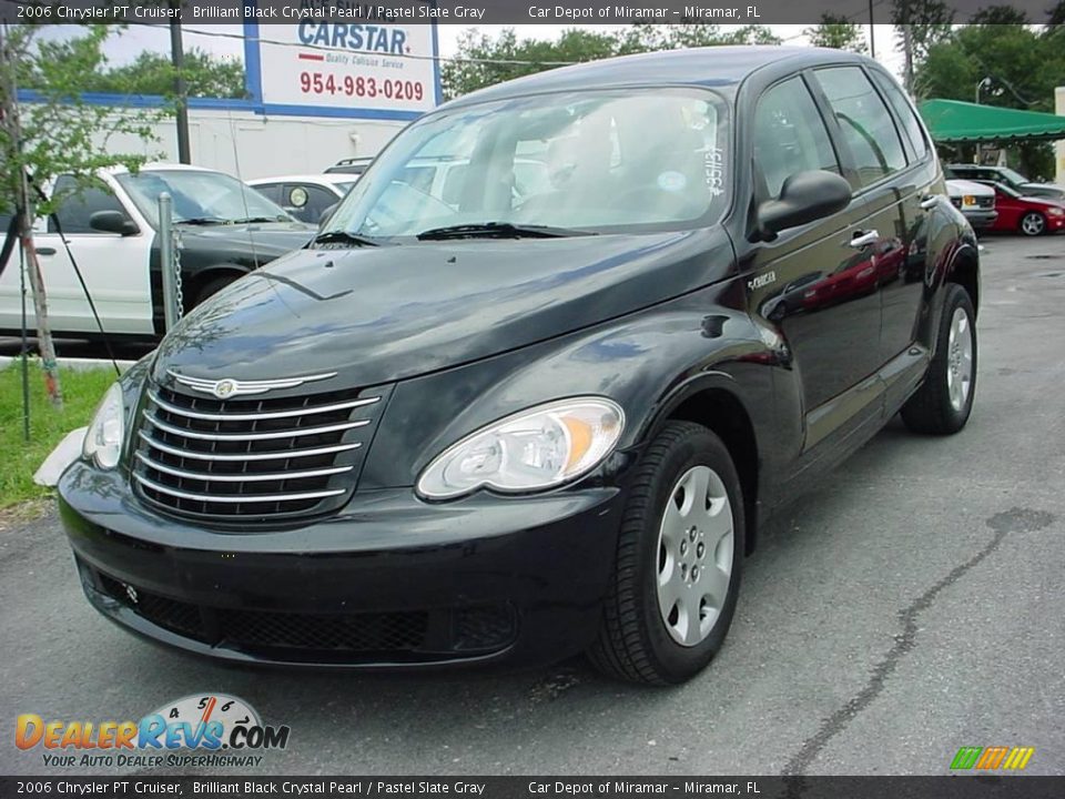 2006 Chrysler PT Cruiser Brilliant Black Crystal Pearl / Pastel Slate Gray Photo #8