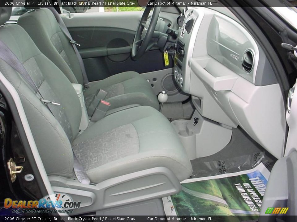 2006 Chrysler PT Cruiser Brilliant Black Crystal Pearl / Pastel Slate Gray Photo #12