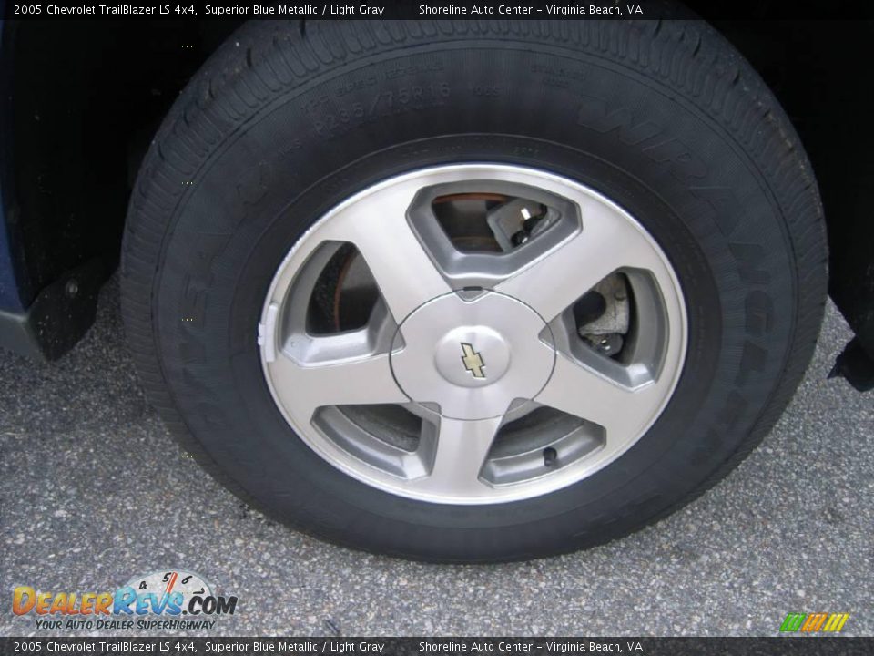 2005 Chevrolet TrailBlazer LS 4x4 Superior Blue Metallic / Light Gray Photo #11