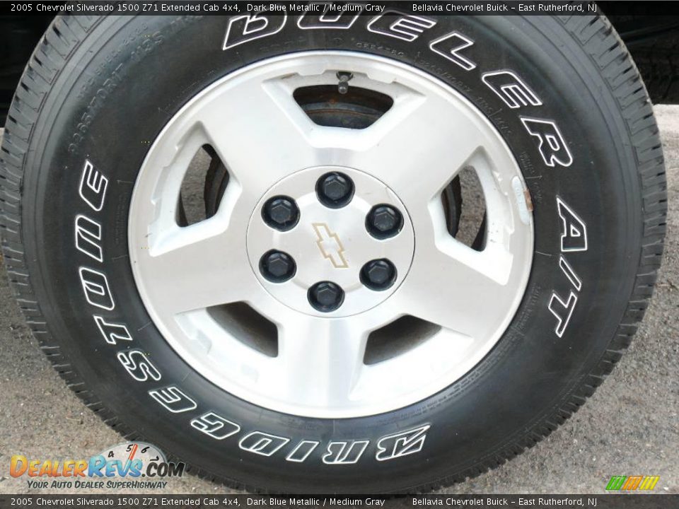 2005 Chevrolet Silverado 1500 Z71 Extended Cab 4x4 Dark Blue Metallic / Medium Gray Photo #14