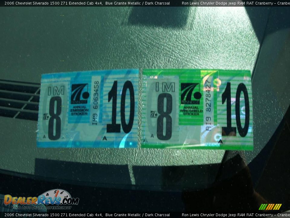 2006 Chevrolet Silverado 1500 Z71 Extended Cab 4x4 Blue Granite Metallic / Dark Charcoal Photo #14