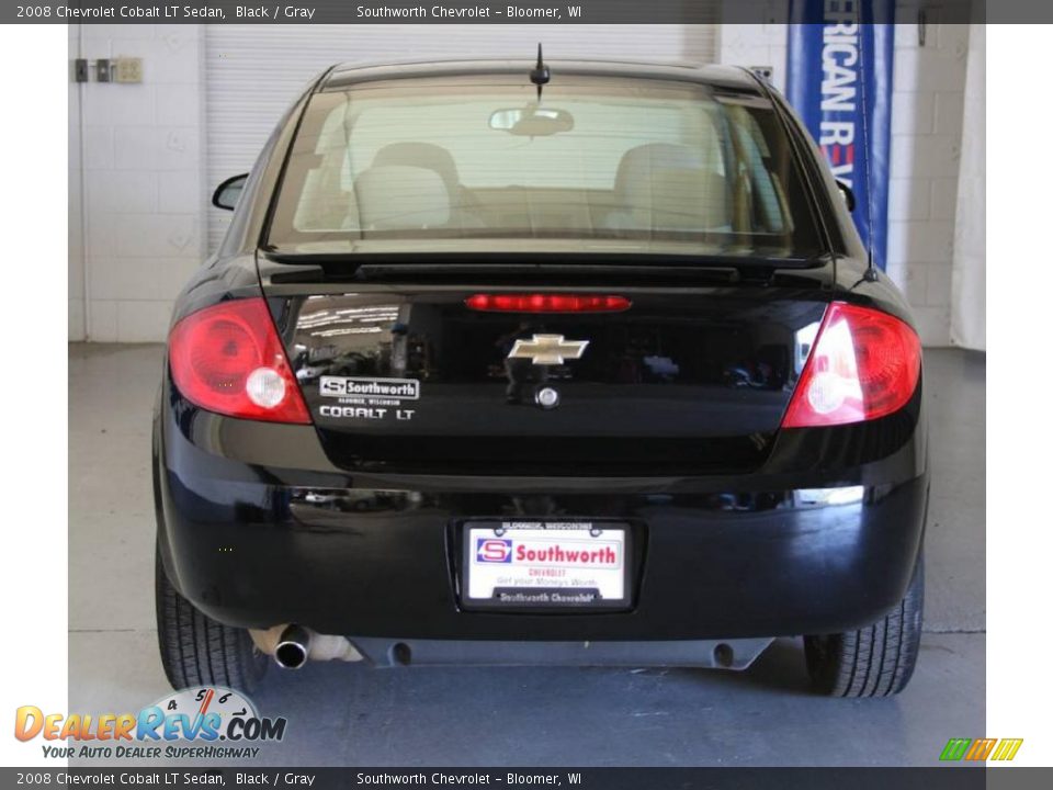 2008 Chevrolet Cobalt LT Sedan Black / Gray Photo #3