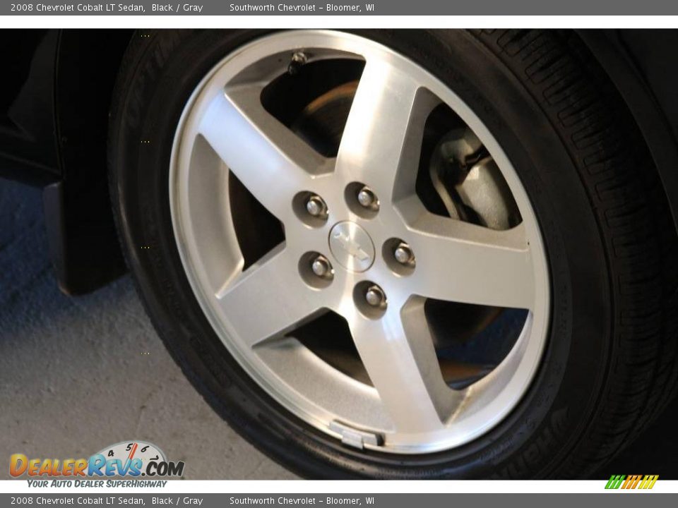2008 Chevrolet Cobalt LT Sedan Black / Gray Photo #9