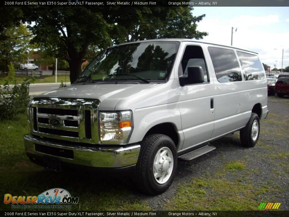 2008 Ford E Series Van E350 Super Duty XLT Passenger Silver Metallic / Medium Flint Photo #1