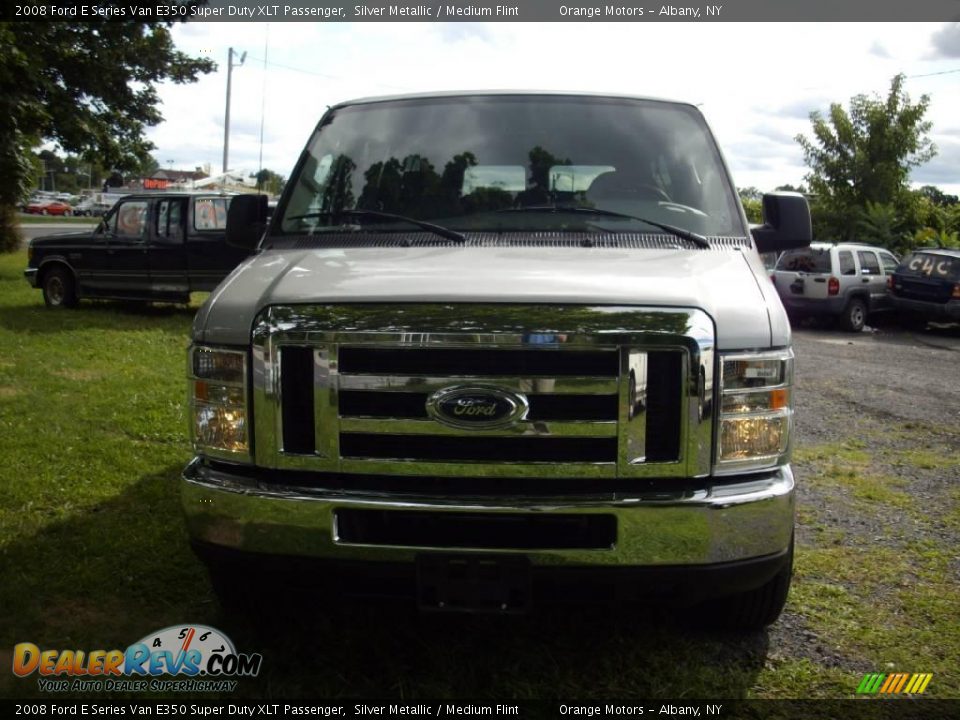 2008 Ford E Series Van E350 Super Duty XLT Passenger Silver Metallic / Medium Flint Photo #2