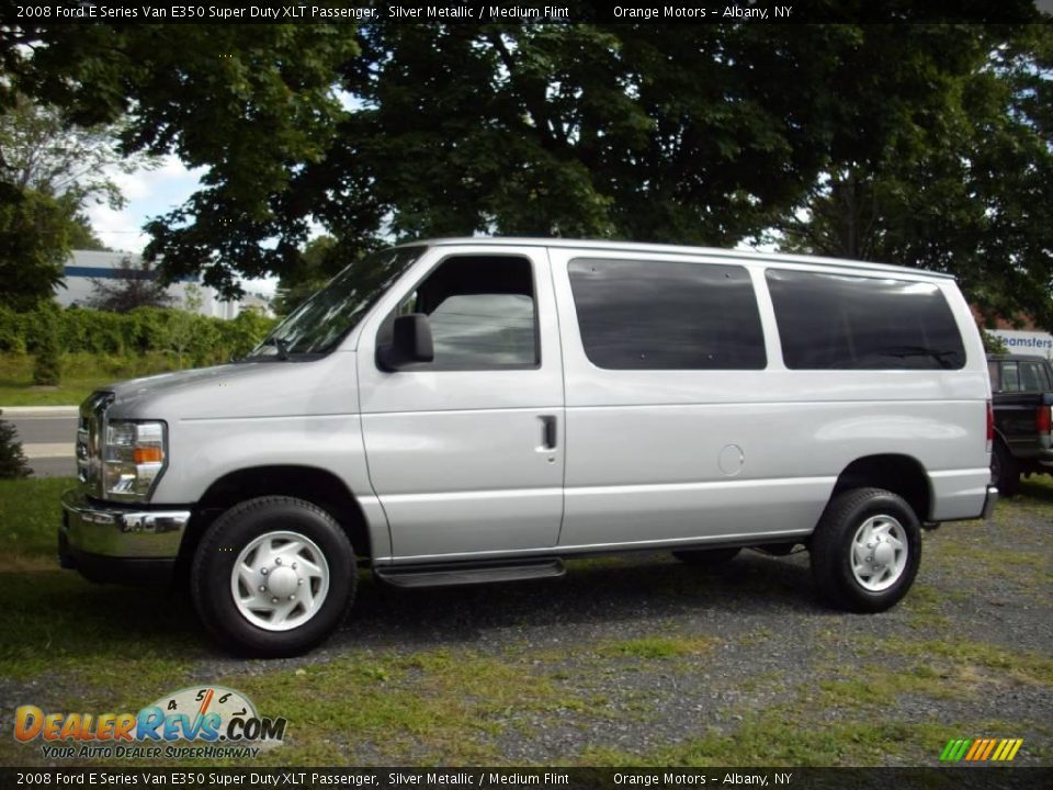 2008 Ford E Series Van E350 Super Duty XLT Passenger Silver Metallic / Medium Flint Photo #3