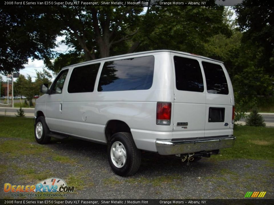 2008 Ford E Series Van E350 Super Duty XLT Passenger Silver Metallic / Medium Flint Photo #4