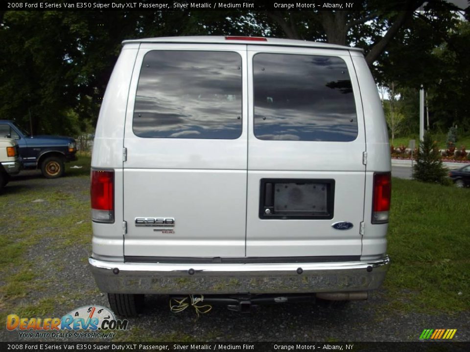 2008 Ford E Series Van E350 Super Duty XLT Passenger Silver Metallic / Medium Flint Photo #5