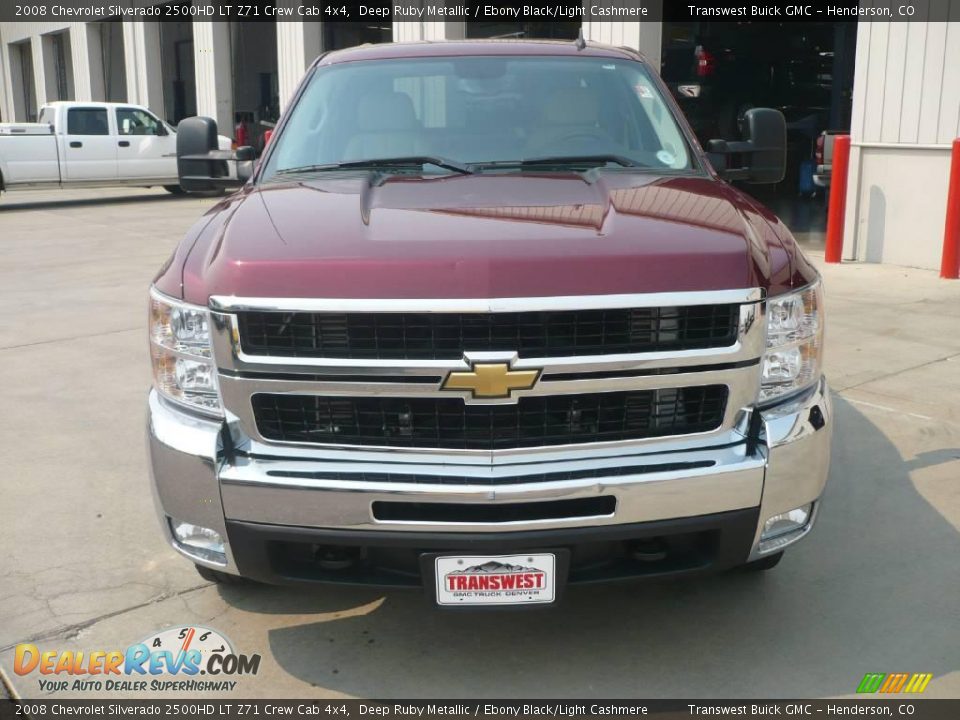 2008 Chevrolet Silverado 2500HD LT Z71 Crew Cab 4x4 Deep Ruby Metallic / Ebony Black/Light Cashmere Photo #2