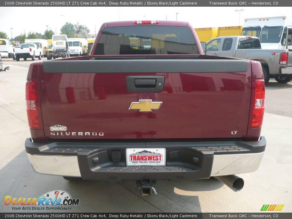 2008 Chevrolet Silverado 2500HD LT Z71 Crew Cab 4x4 Deep Ruby Metallic / Ebony Black/Light Cashmere Photo #5