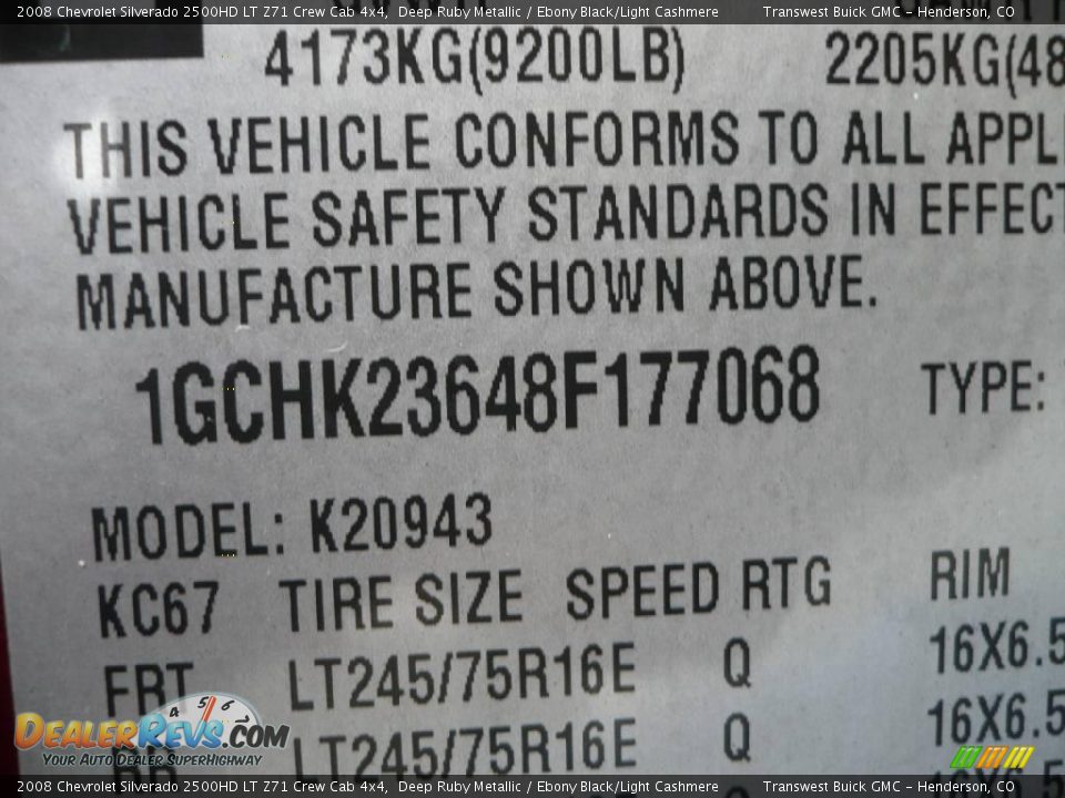 2008 Chevrolet Silverado 2500HD LT Z71 Crew Cab 4x4 Deep Ruby Metallic / Ebony Black/Light Cashmere Photo #24