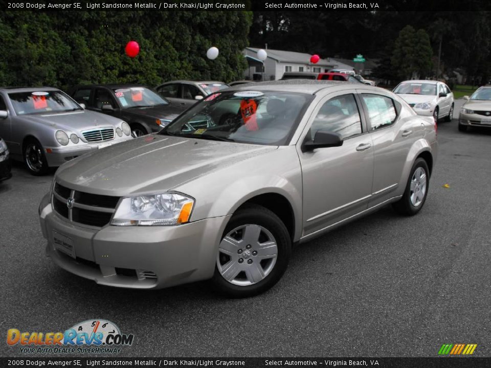 2008 Dodge Avenger SE Light Sandstone Metallic / Dark Khaki/Light Graystone Photo #1