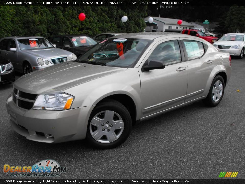 2008 Dodge Avenger SE Light Sandstone Metallic / Dark Khaki/Light Graystone Photo #2