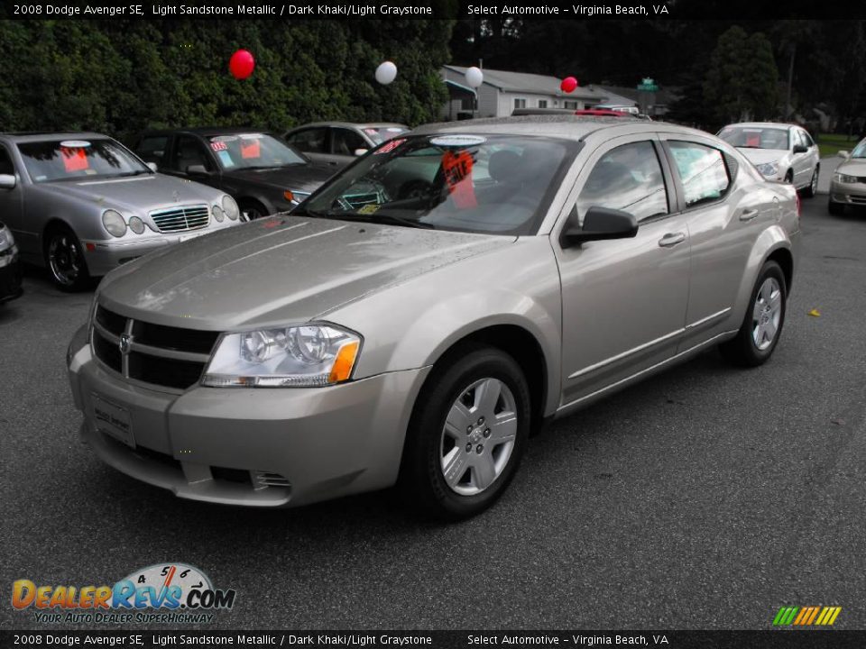 2008 Dodge Avenger SE Light Sandstone Metallic / Dark Khaki/Light Graystone Photo #3