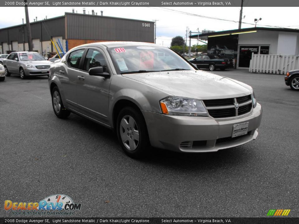 2008 Dodge Avenger SE Light Sandstone Metallic / Dark Khaki/Light Graystone Photo #6