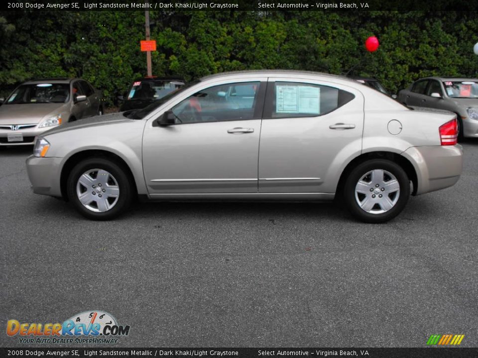 2008 Dodge Avenger SE Light Sandstone Metallic / Dark Khaki/Light Graystone Photo #11