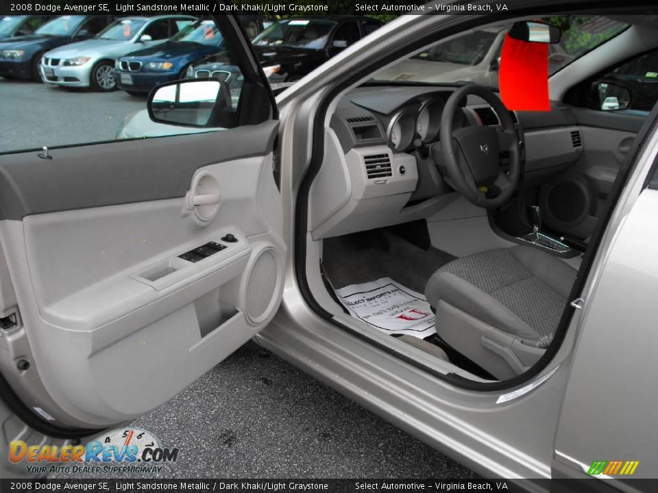 2008 Dodge Avenger SE Light Sandstone Metallic / Dark Khaki/Light Graystone Photo #14