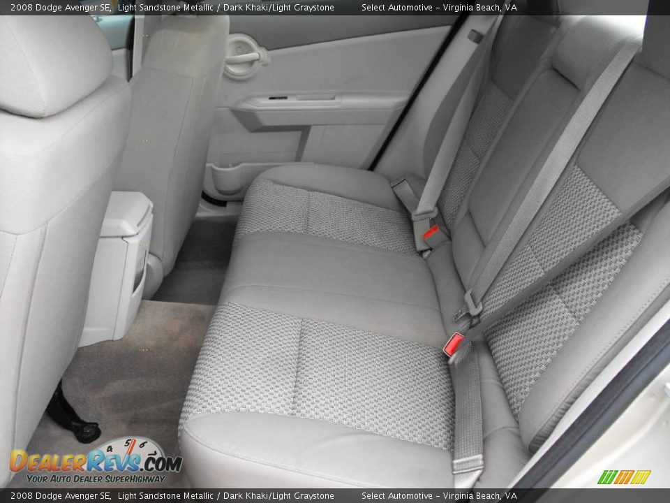 2008 Dodge Avenger SE Light Sandstone Metallic / Dark Khaki/Light Graystone Photo #19