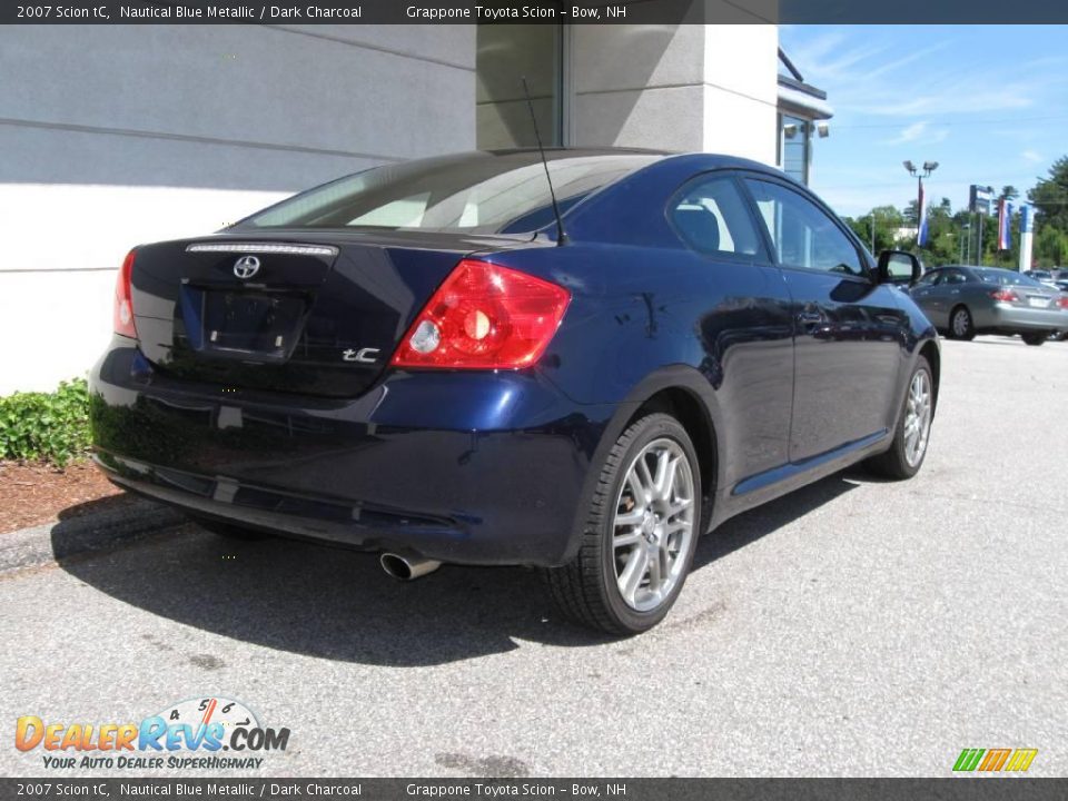 2007 Scion tC Nautical Blue Metallic / Dark Charcoal Photo #3