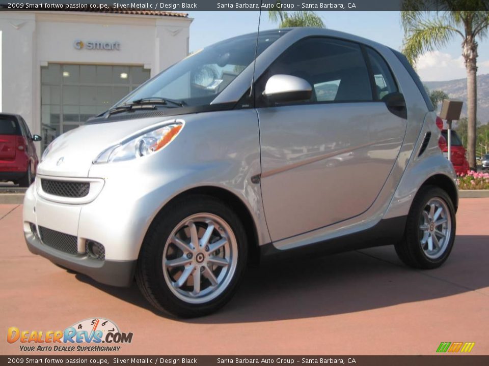 2009 Smart fortwo passion coupe Silver Metallic / Design Black Photo #1