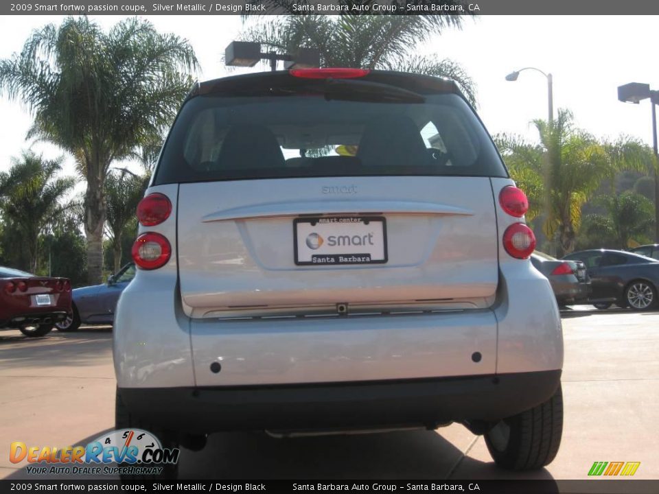 2009 Smart fortwo passion coupe Silver Metallic / Design Black Photo #6