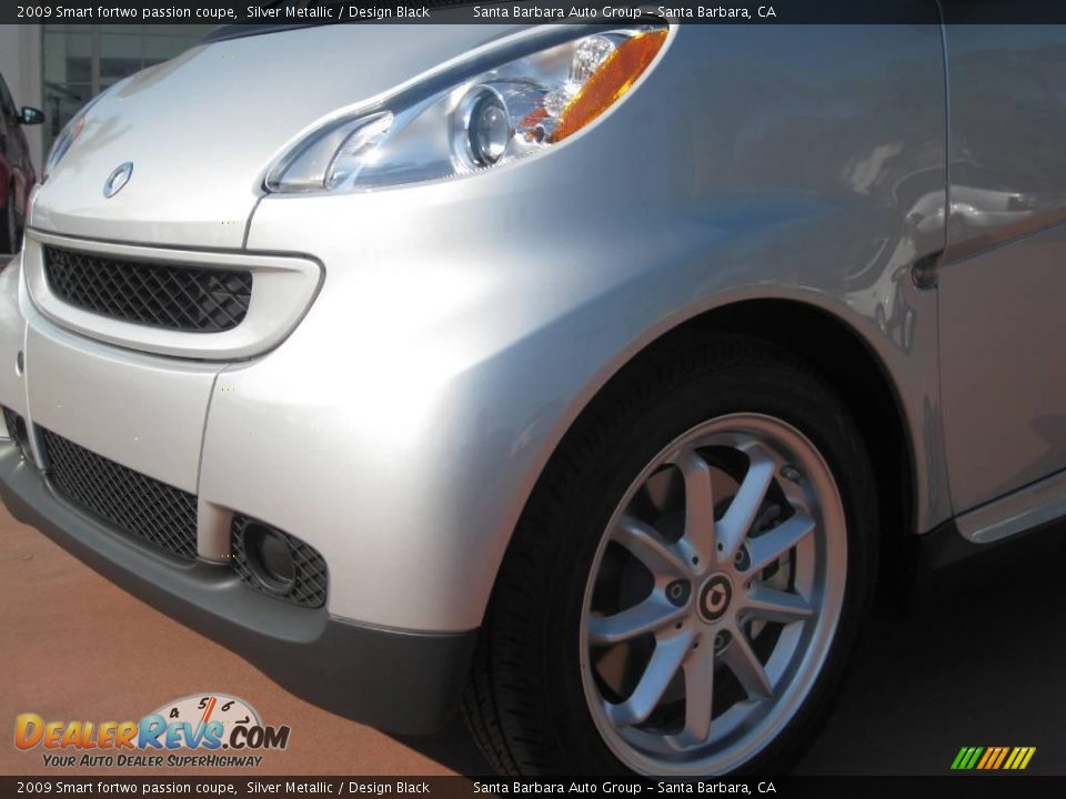 2009 Smart fortwo passion coupe Silver Metallic / Design Black Photo #7