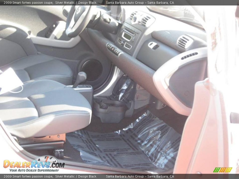 2009 Smart fortwo passion coupe Silver Metallic / Design Black Photo #12